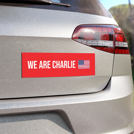 Car Magnet WE ARE CHARLIE KIRK Red