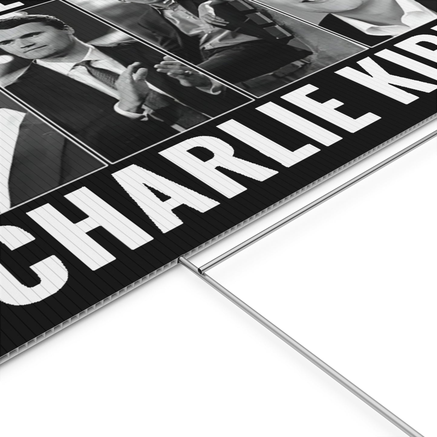 True Patriot Charlie Kirk Plastic Yard Sign