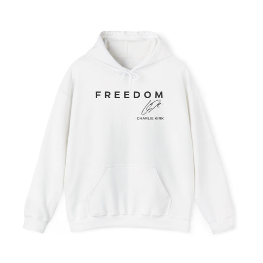 FREEDOM Charlie Kirk Hoodie (Signature)