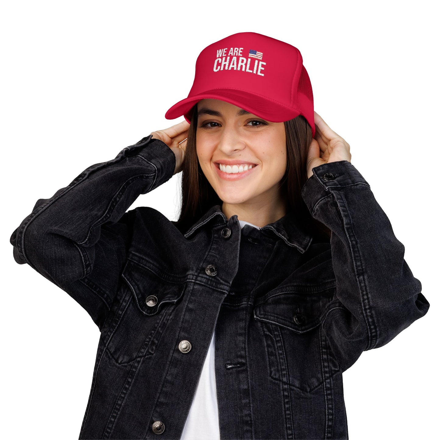 Embroidered Trucker Hat - WE ARE CHARLIE