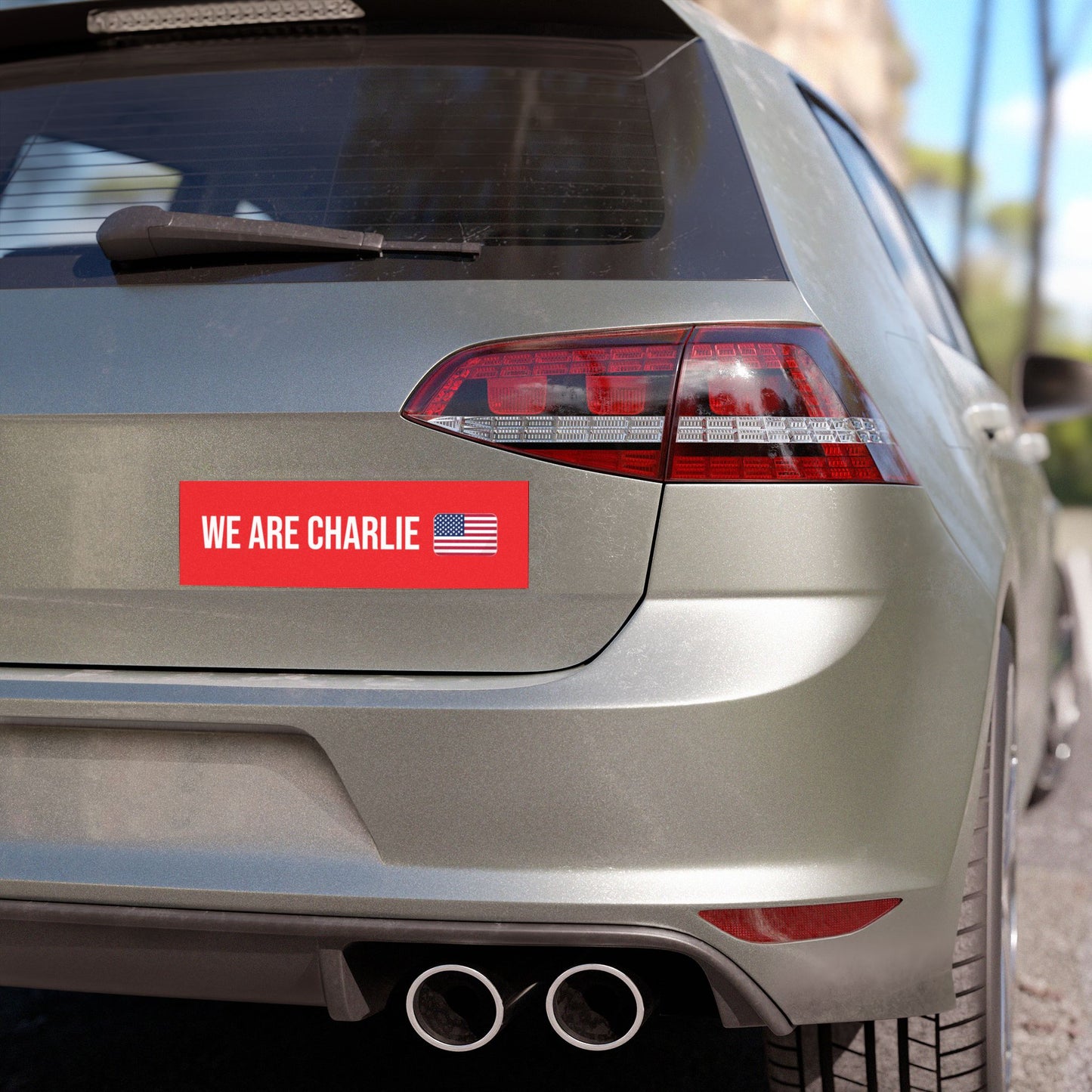 Car Magnet WE ARE CHARLIE KIRK Red