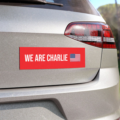 Car Magnet WE ARE CHARLIE KIRK Red