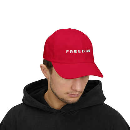 Charlie Kirk FREEDOM Hat in Red – Tribute Collection