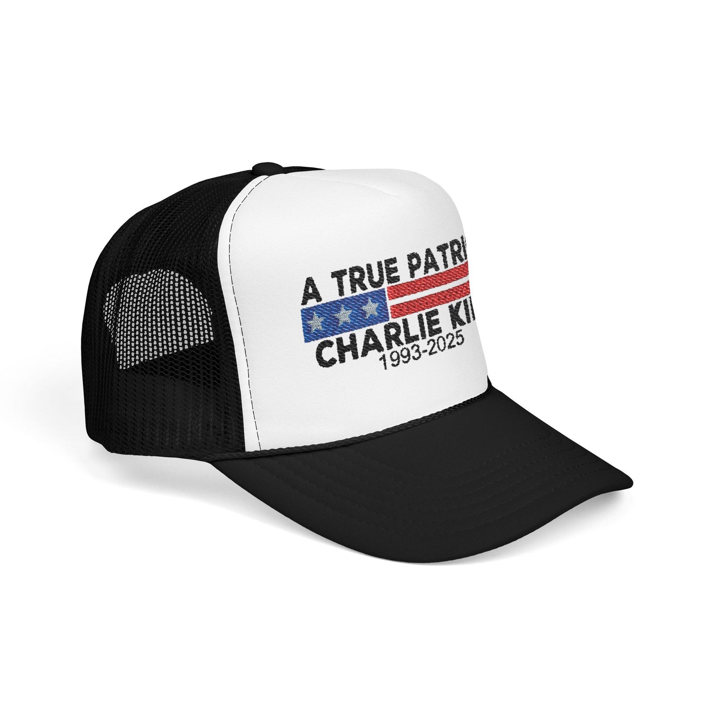 True Patriot Charlie Kirk Foam Trucker Hat