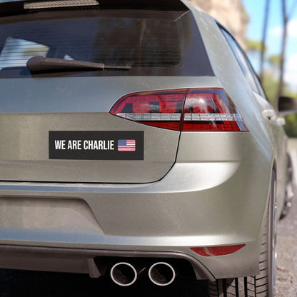 Car Magnet WE ARE CHARLIE KIRK Black