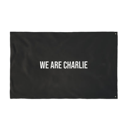 Double Sided Flag True Patriot Charlie Kirk / We Are Charlie