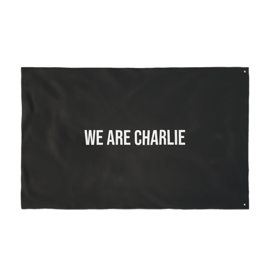 Double Sided Flag True Patriot Charlie Kirk / We Are Charlie